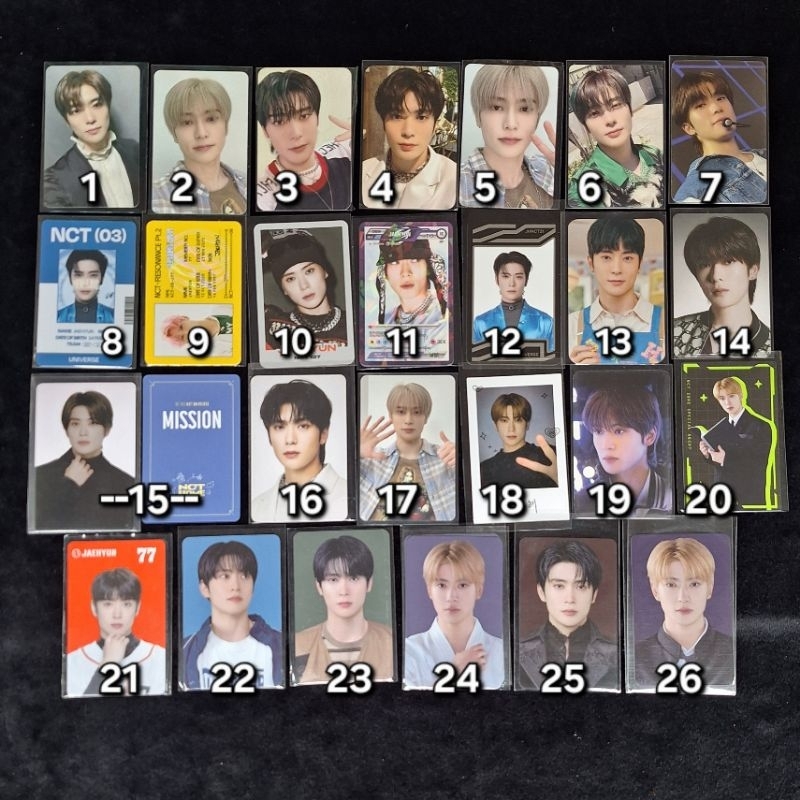 Photocard official Jaehyun nct 127 home tc ay-yo fortune scratch sticker baker house universe walk d