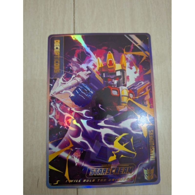 blokees transformers galaxy defender kartu starscream