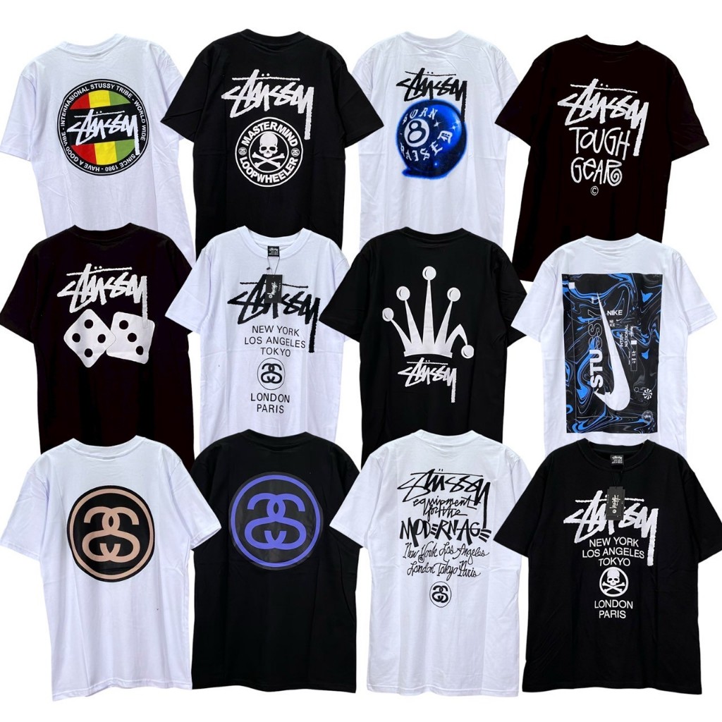 Tshirt Stussy Kaos Stussy Premium Fulltag Tshirt Pria Kaos Pria Stussy