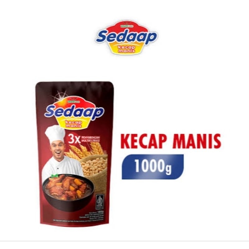 

Sedaap kecap manis 1000g dan 700g