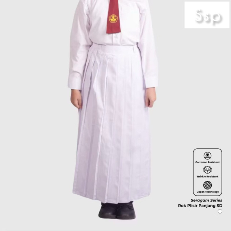 hot promo rok rempel putih paskibra sd panjang premium rok rempel wanita panjang model terbaru rok r