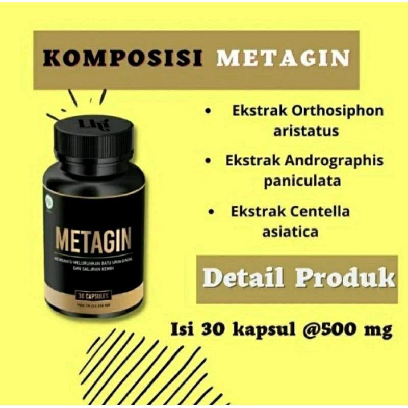 METAGIN ORIGINAL Obat Penghancur Batu Ginjal Dan Kencing Batu