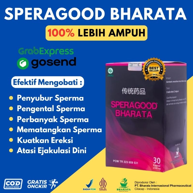 Obat Kesuburan Pria Perkuat Ereksi Paling Ampuh Speragood Bharata 100% Original Isi 30 Kapsul