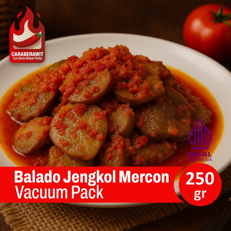 

Balado Jengkol Mercon Super Pedas Rawit Asli 250 Gram, Empuk Tanpa Bahan Pengawet | Caraberawit