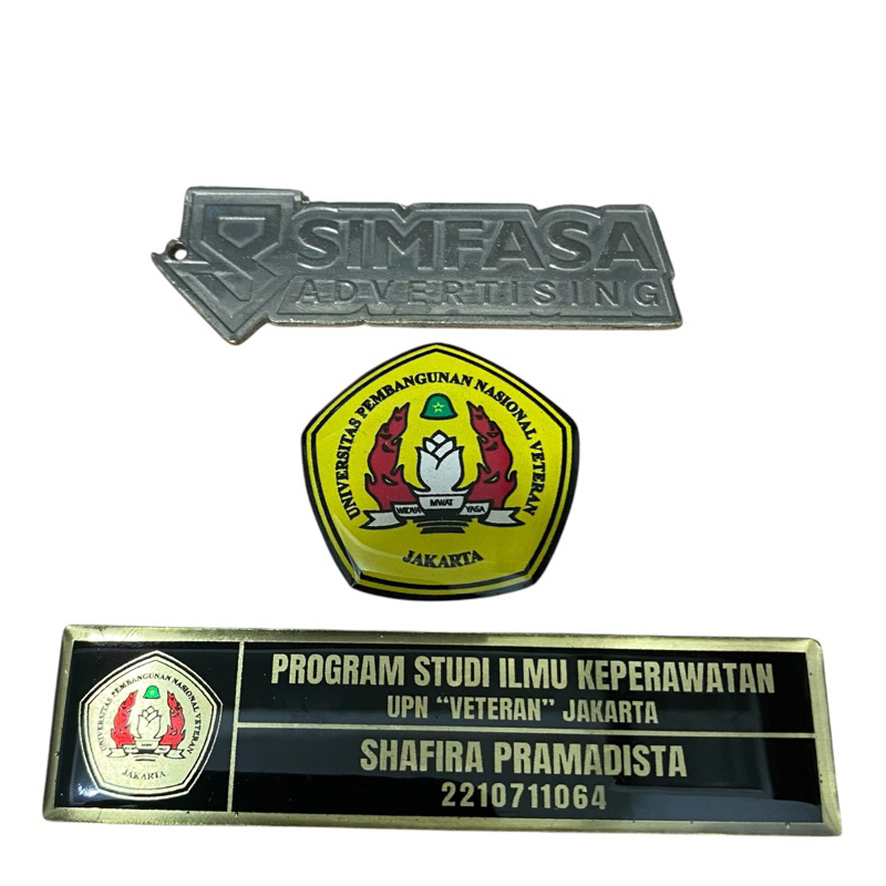 

Name Tag UPN | Pin Universitas Pembangunan Nasional | Design Printing