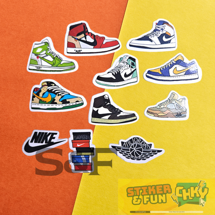

Stiker Sticker Vinyl Laminasi SEPATU NIKE AIR JORDAN Vol 1