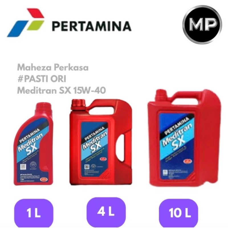 Oli Mesin Diesel Pertamina Meditran SX 15W-40 / Meditran / Pertamina