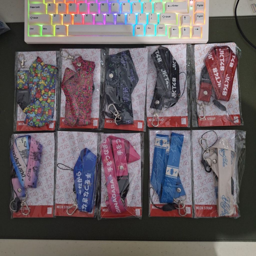 

LANYARD NECK STRAP OFFICIAL JKT48 NEW ERA PUZZLE PINK 2.0 WONDERLAND TE WO TSUNAGINAGARA TWT #KUSANGATSUKA KU SANGAT SUKA