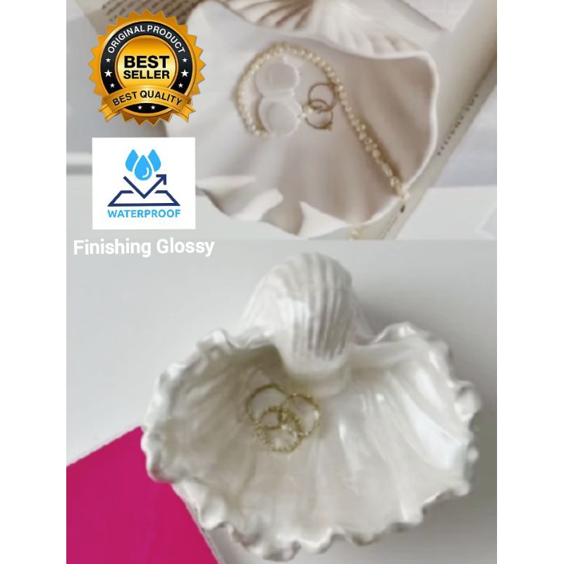 Shell coaster/Tatakan kerang/tatakan aesthetic/dekorasi ruangan/tempat perhiasan/photo props