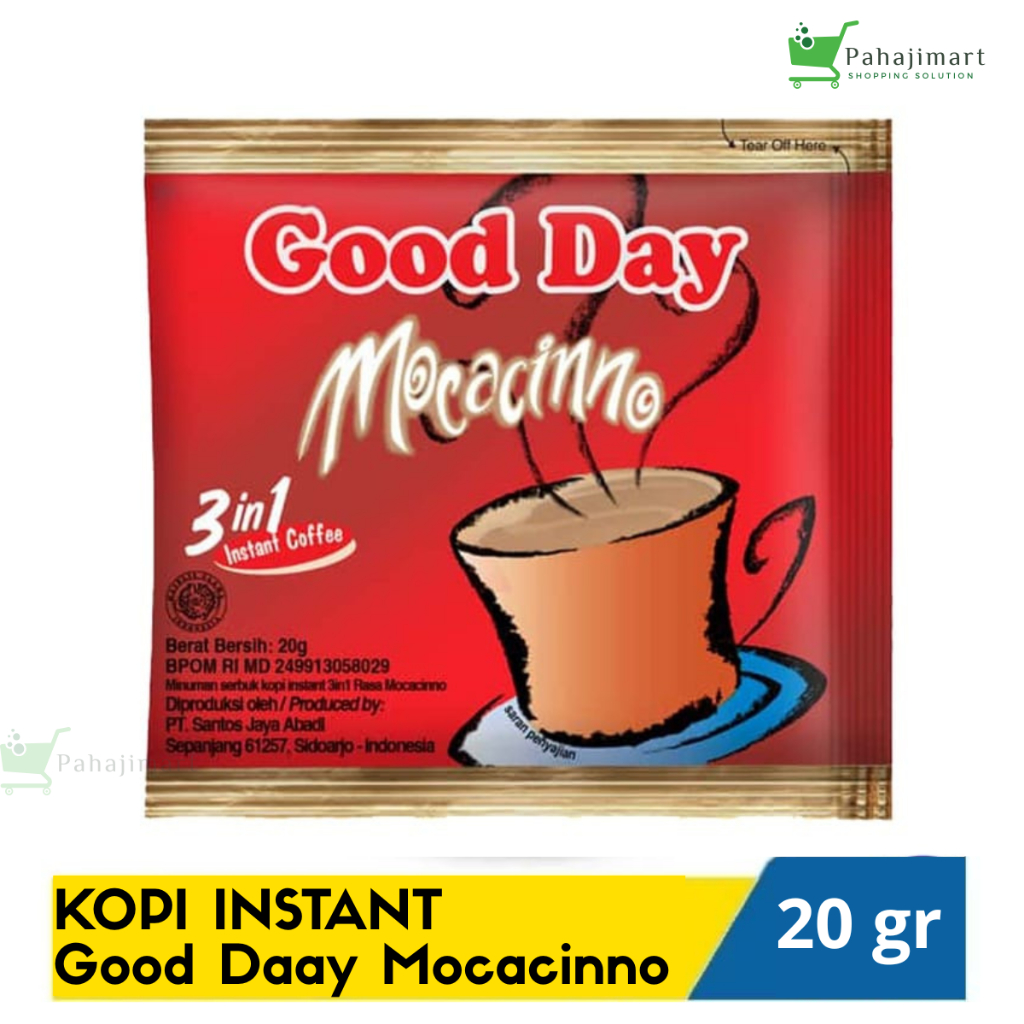 

Kopi Instan Sachet Good Day Mocacinno 3 in 1 Berat 20gr