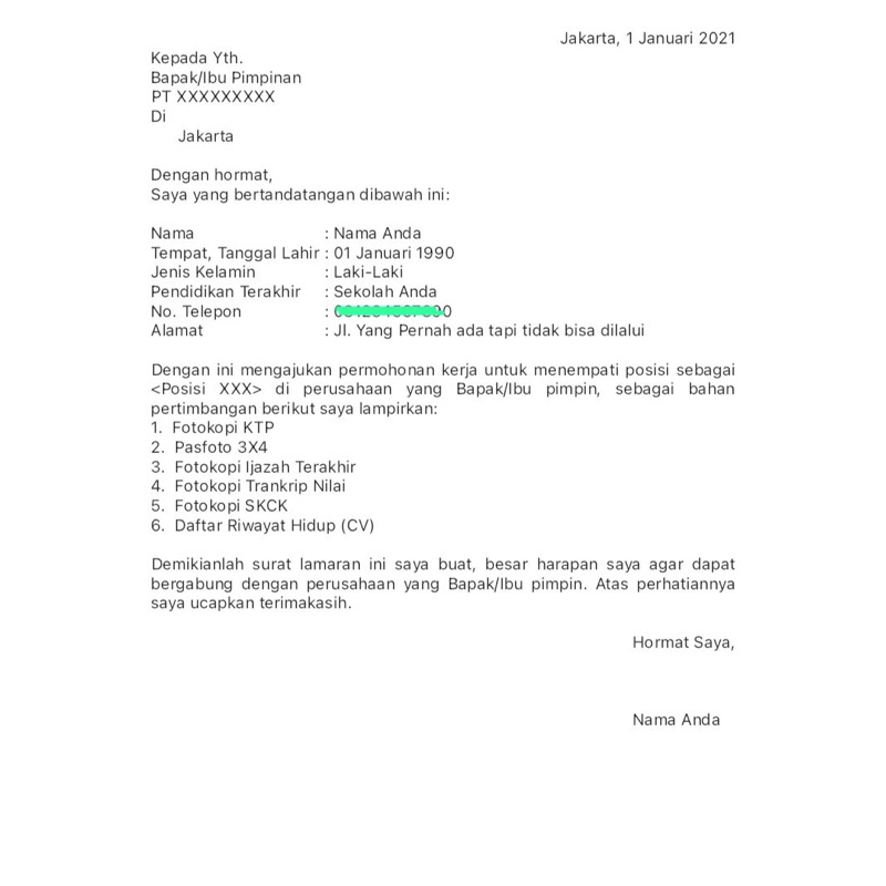 

Lamaran kerja / surat lamaran kerja / pembuatan lamaran kerja / pembuatan lamaran kerja instan