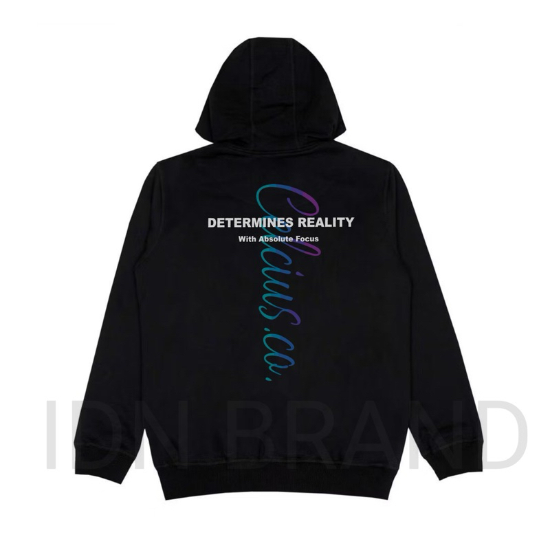 Celcius Hoodie Black Rain Back Sweater