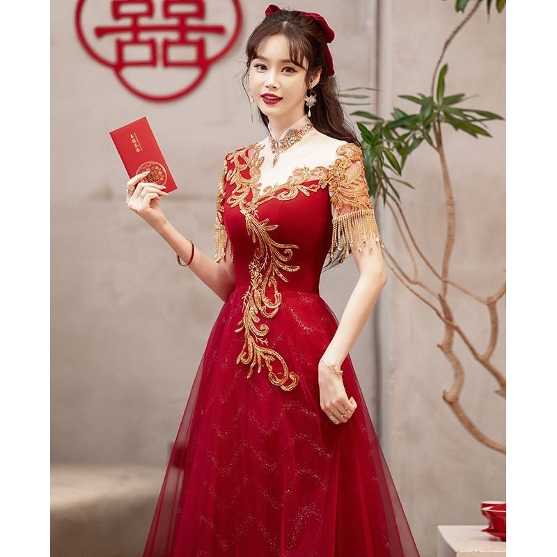 Party Dress Import, Dress Pesta Import, Dress Pernikahan, Dress Imlek, Dress Sangjit