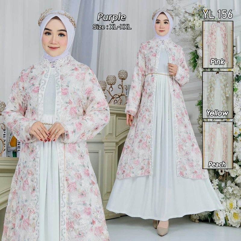 gamis corak yl156