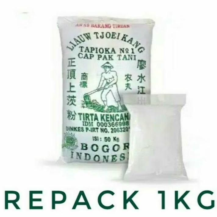 

Tepung tapioka/sagu, Liauw Tjoei Kang, LTK re-pack. 1 kg