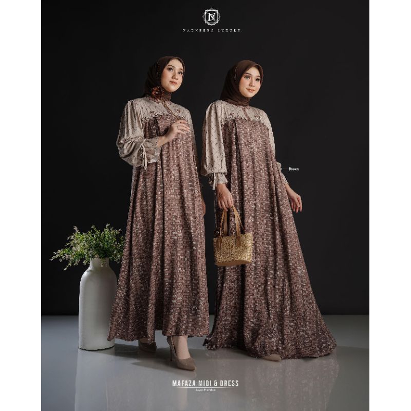 NADHEERA LUXURY TERBARU || MAFAZA SERIES || MAFAZA MIDI || MAFAZA DRESS || BISA COD