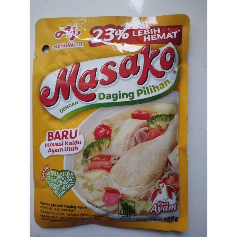 

Masako Bumbu Kaldu Rasa Ayam Kemasan 100 Gram