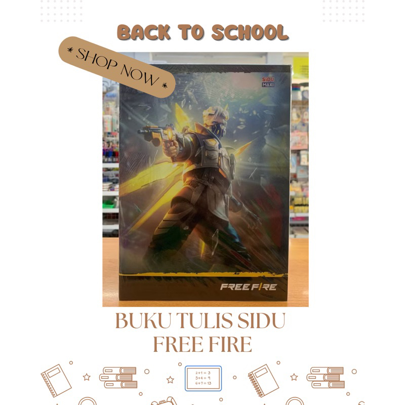

BUKU TULIS SIDU FREE FIRE ISI 42 LEMBAR 1 PAK ISI 5 BUKU