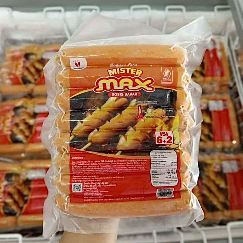 

SOSIS BAKAR JUMBO MISTER MAX ISI 8 JUMBO
