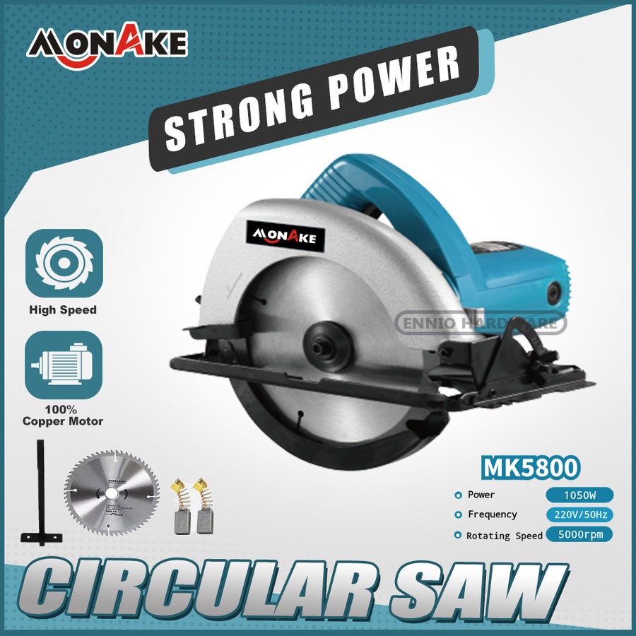MONAKE Mesin Circular Saw / Mesin Gergaji / Mesin Potong kayu MK5800