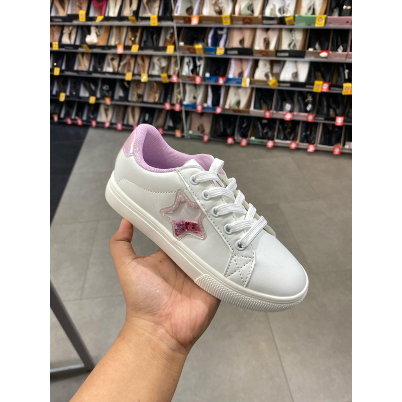 Payless Brash Royalty Childrens Jane Multistar Sneakers - White