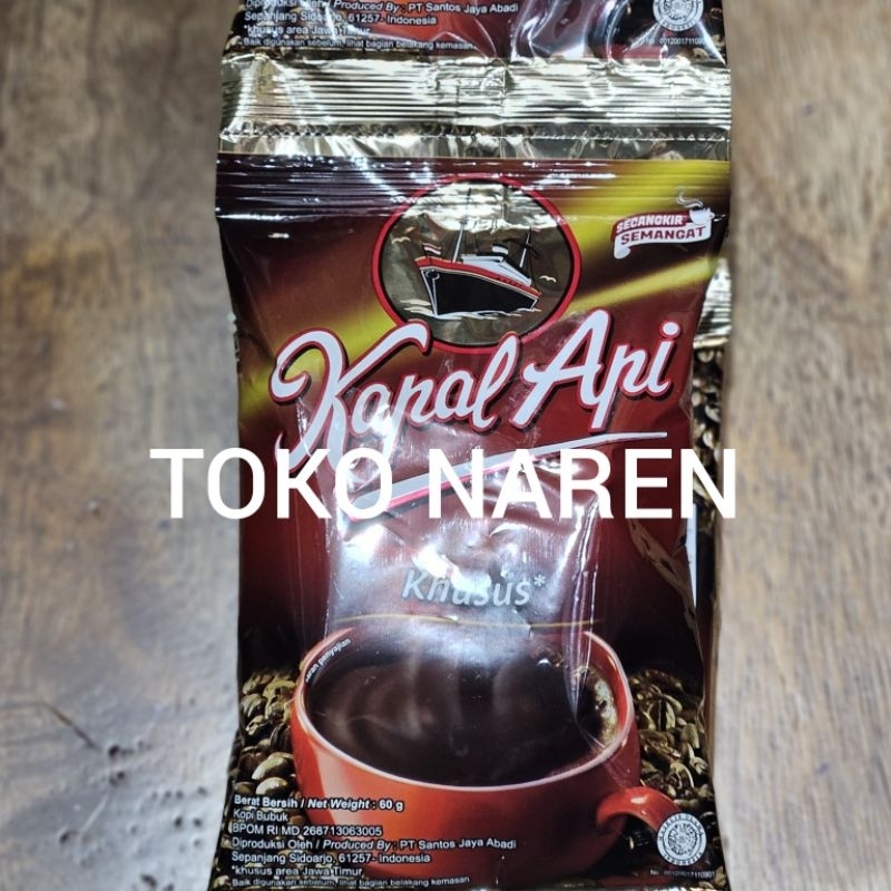 

Kopi Kapal Api Mutu Khusus 60gr /per pcs 100% Kopi bubuk asli