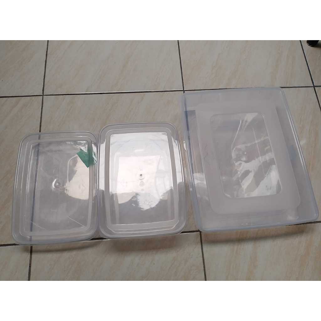 KMP TOPLES KOTAK MAKAN PLASTIK / TEPAK BENING / TEPAK SAYURAN / PENYIMPANAN MAKANAN TRANSPARAN / TEM