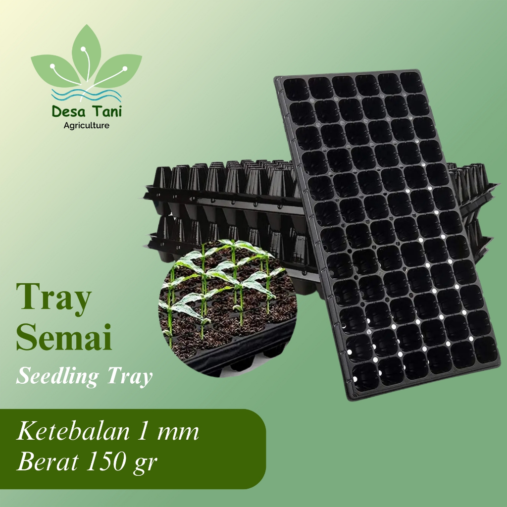 Tray Semai Tebal 1mm Potray Seeding Tray Pembibitan Tanaman
