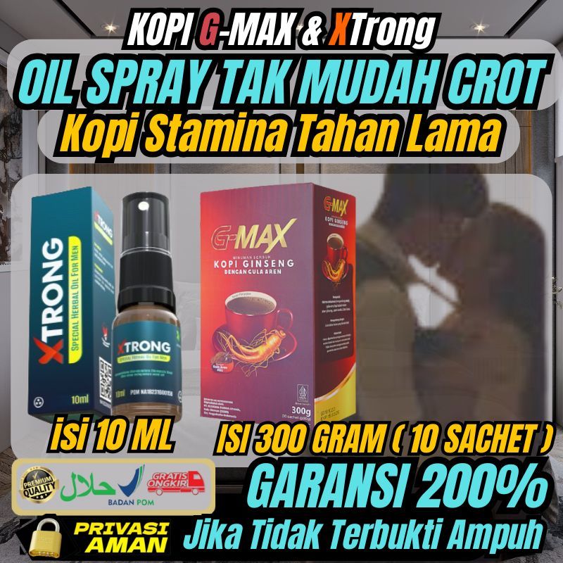 

PAKET EKSTRA SPEKTA KOPI G-MAX ORIGINAL KOPI STAMINA PRIA TAHAN LAMA OBA KUAT BPOM HALAL XT