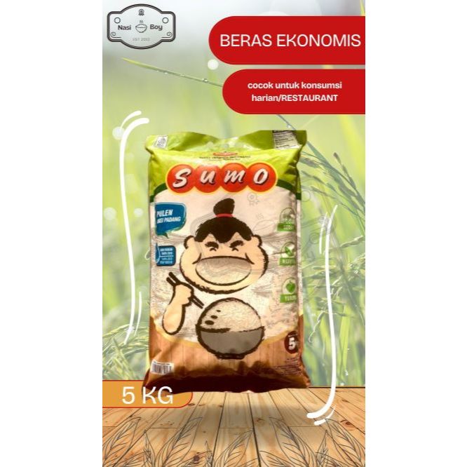 

Beras Sumo Hijau 5KG / Beras Premium Harga Ekonomis / PULEN PAS