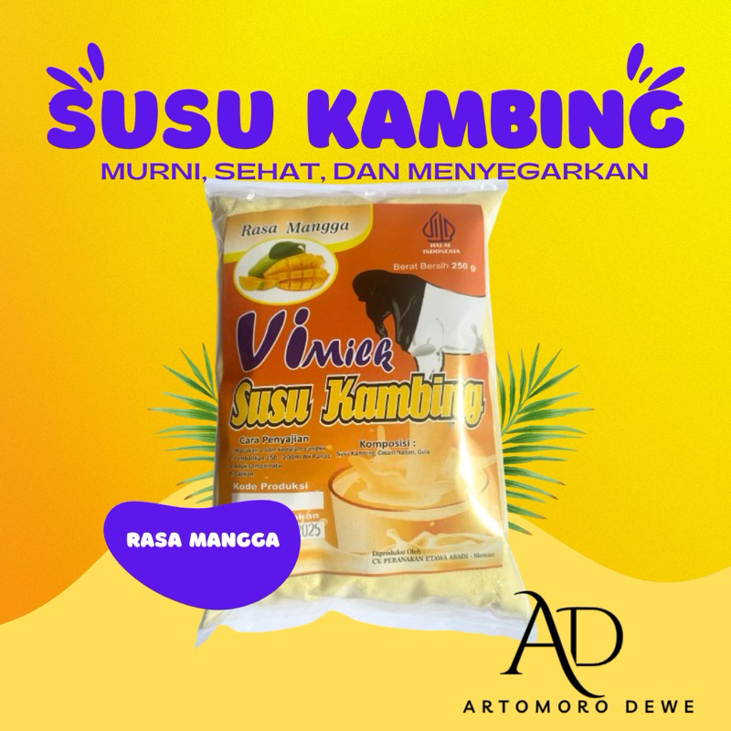 

Susu Kambing Etawa Rasa Mangga 250g