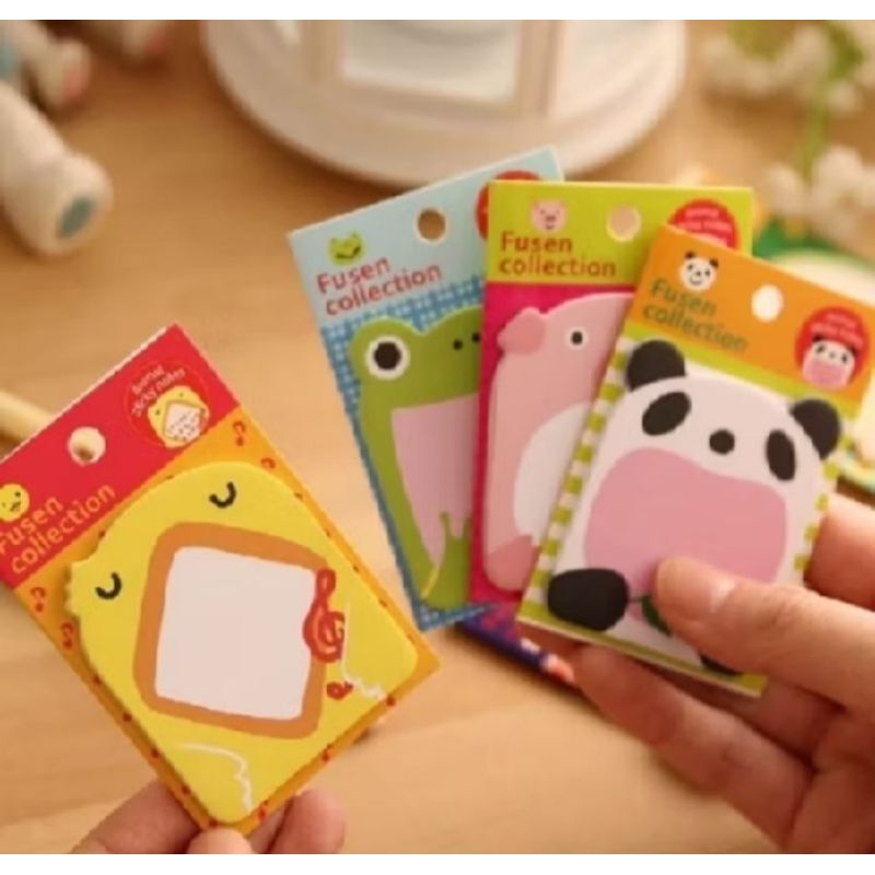 

sticky notes motif lucu/karakter random catatan tertempel
