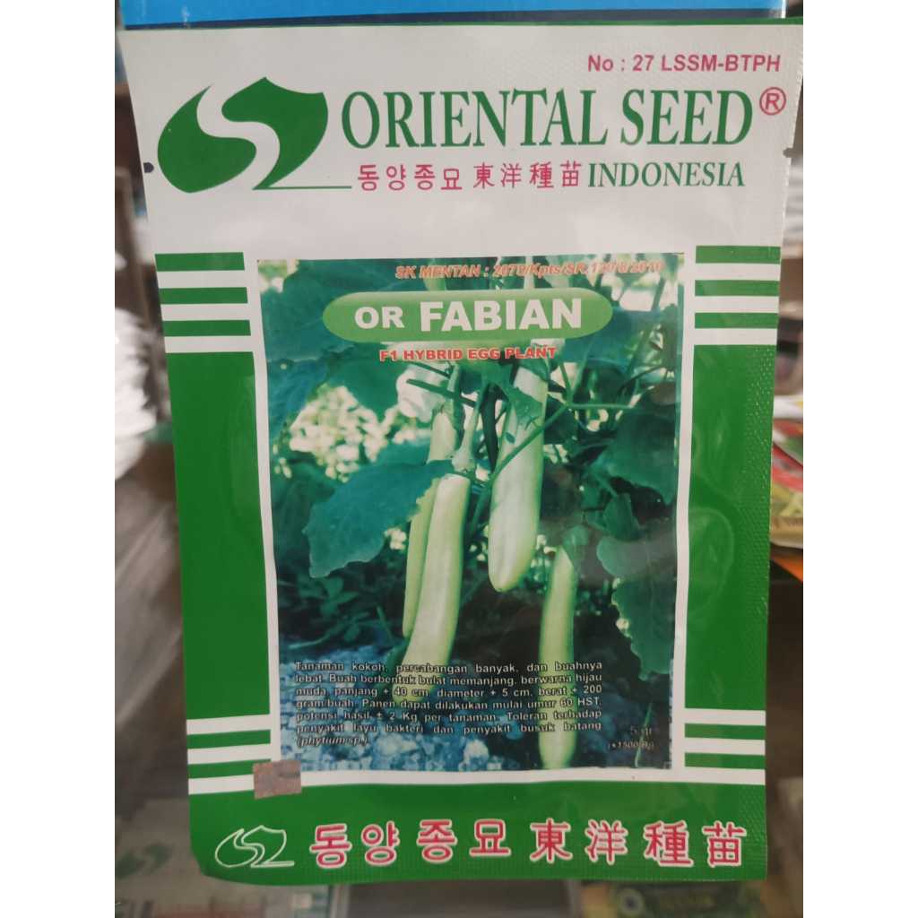 Benih Terong Or Fabian Oriental Seed