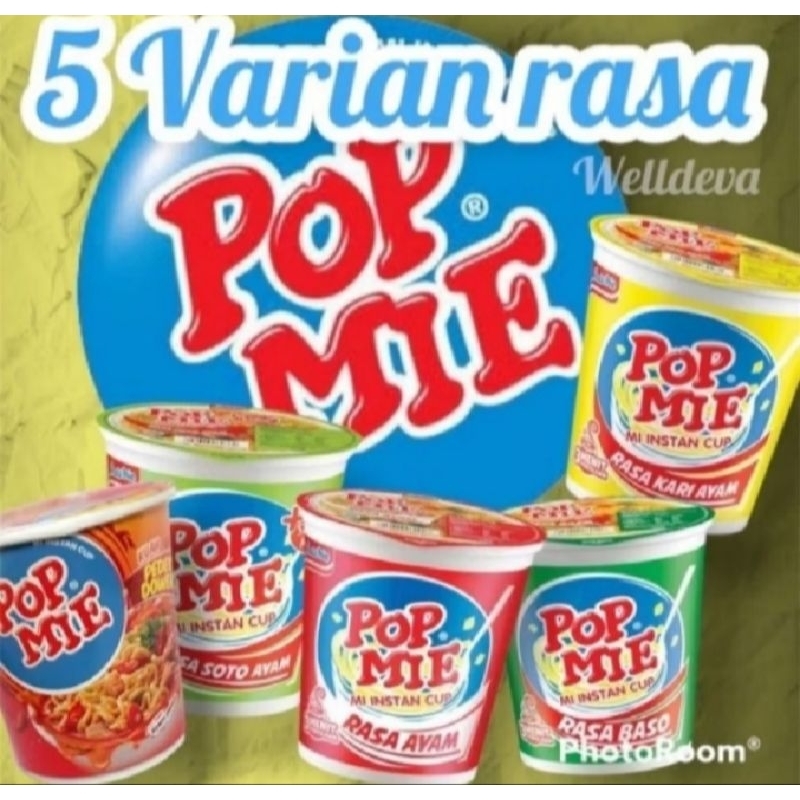 

Pop mie instan cup 1 dus isi 24 cup