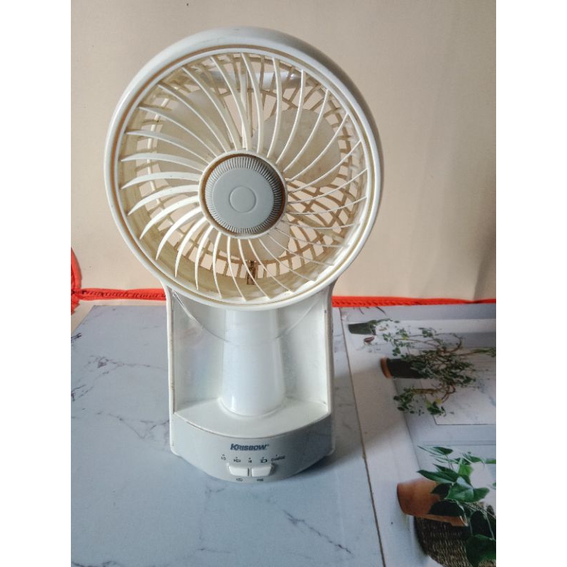 Lampu emergency & kipas angin krisbow second