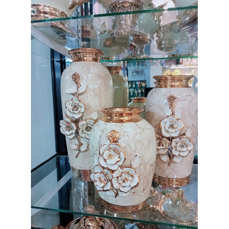 Vas Keramik Marmer Set