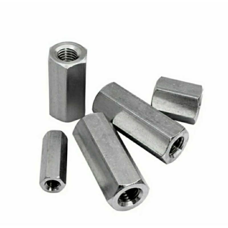Long nut Stainless m8 / Mur panjang Stainless M8