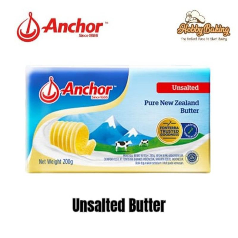 Anchor Unsalted Butter 200gr