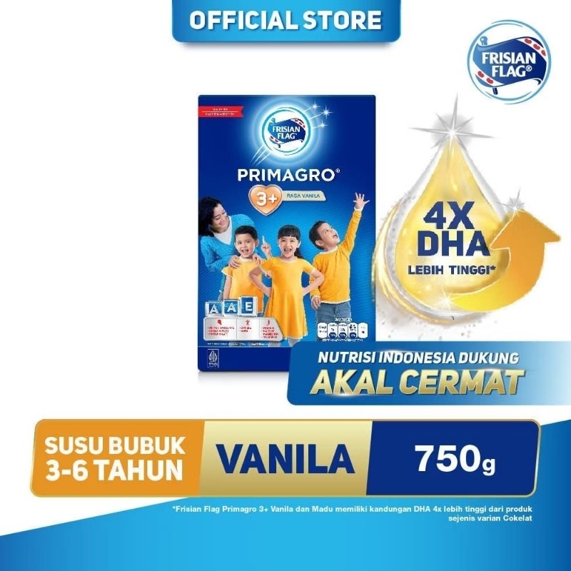 

Frisian Flag Primagro 3+ Vanilla 750 gr Susu Formula Pertumbuhan Anak - 1 Pcs
