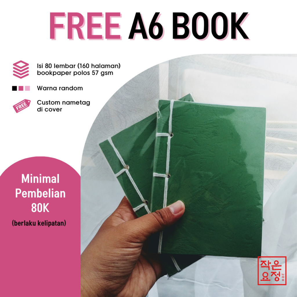 

[FREE GIFT] A6 Notebook Min Purchase - Little Fairy