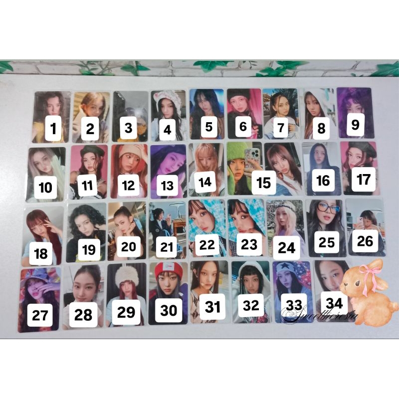 PHOTOCARD OFFICIAL NEW JEANS ATTENTION HOW SWEET SG25 LINE FRIENDS SUPERNATURAL WEVERSE VERSI B