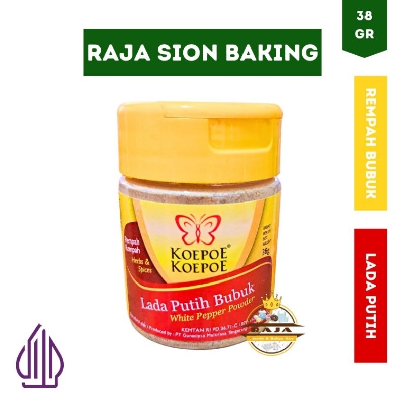 

Lada Putih Bubuk KOEPOE KOEPOE 38gr / White Pepper Powder