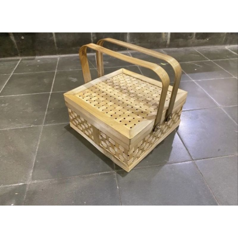RANTANG BAMBU/BOX HAMPERS/BESEK HANTARAN/RANTANG ANYAMAN BAMBU