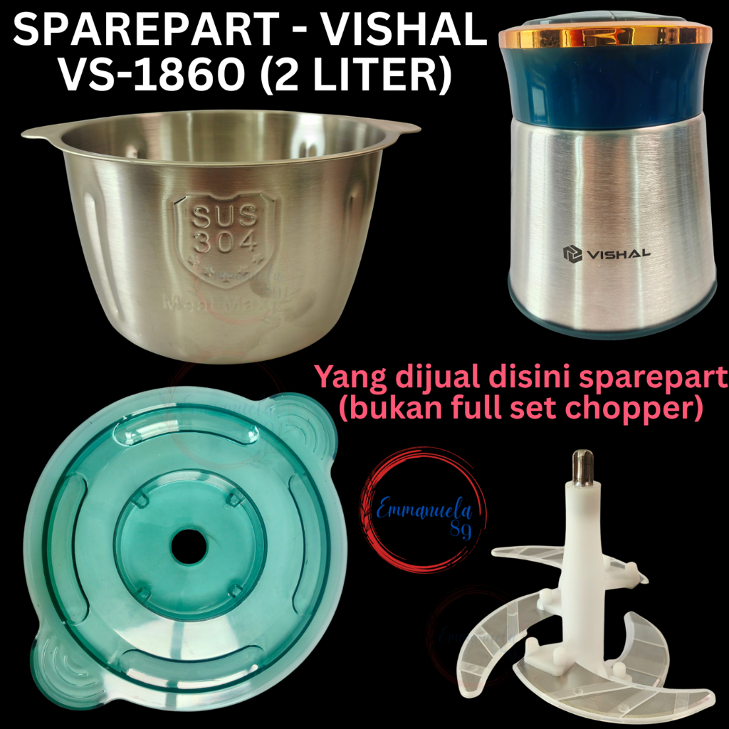Vishal Sparepart Pisau Cup Cover Mesin Chopper 2 Liter VS-1860