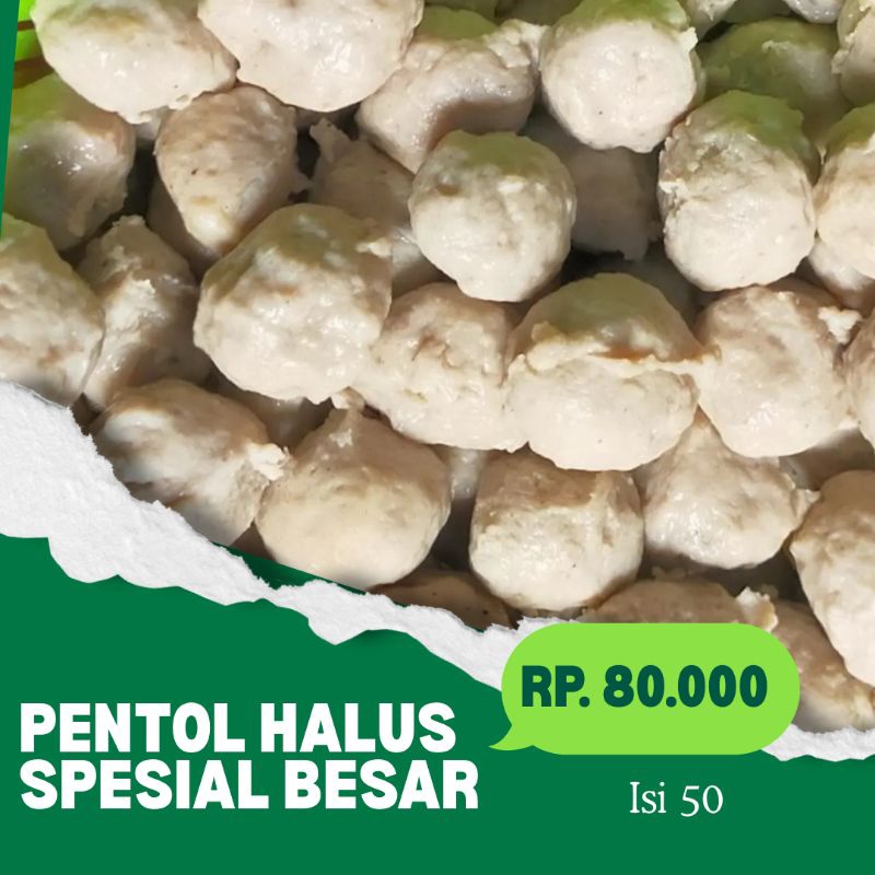 

Pentol Bakso Daging Sapi Halus Spesial Bakso Empal Sapi Nginden Surabaya