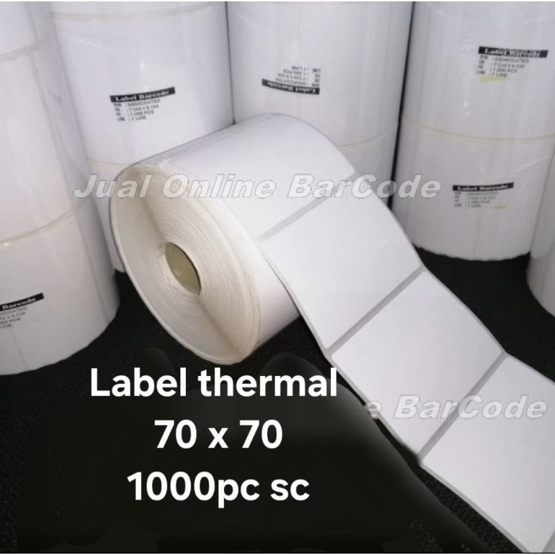 

Label Thermal Barcode bahan SC 70x70 1000pcs