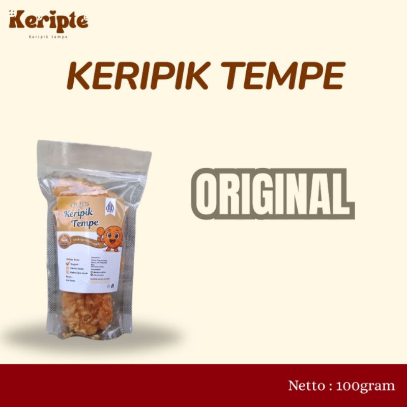 

Keripik tempe original ukuran 100gr