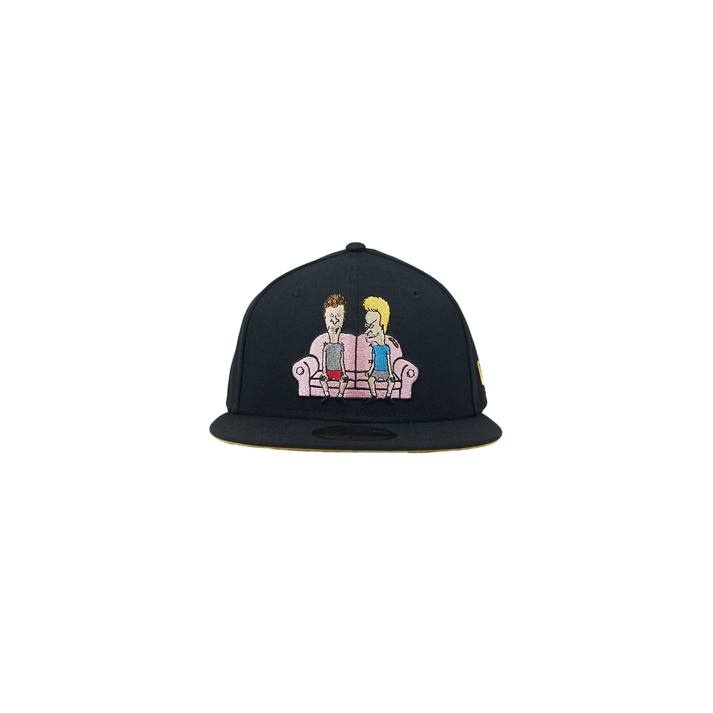 Topi New Era Beavis and Butthead Couch 59Fifty Fitted Hat Black