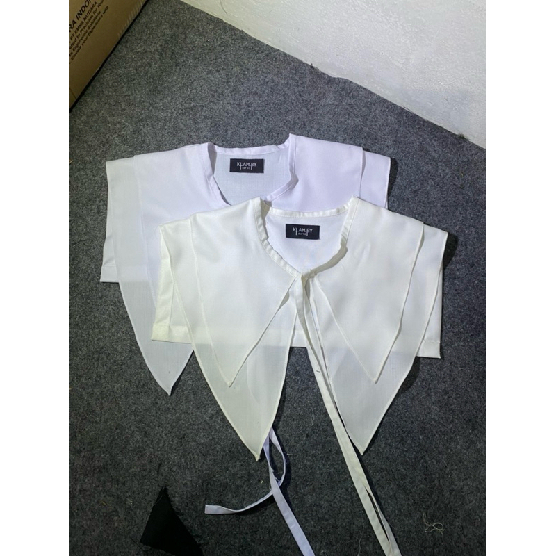 klamby.clo fake collar (kerah palsu) dua layer (panjang menutup dada)