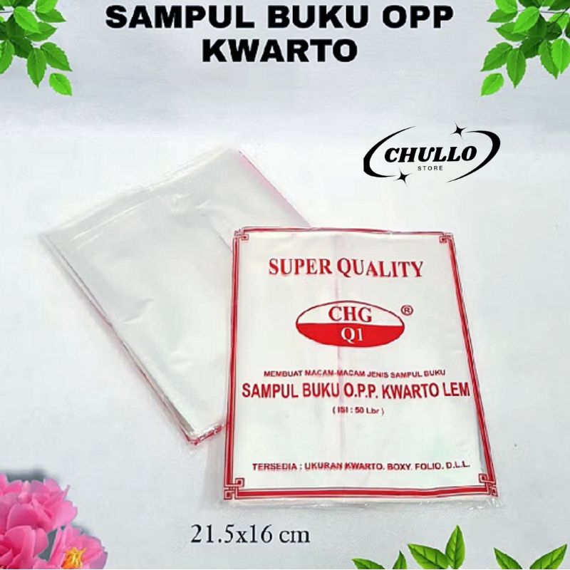 

Sampul Buku plastik Bening OPP // uk kwarto buku biasa ( isi 50 lembar )